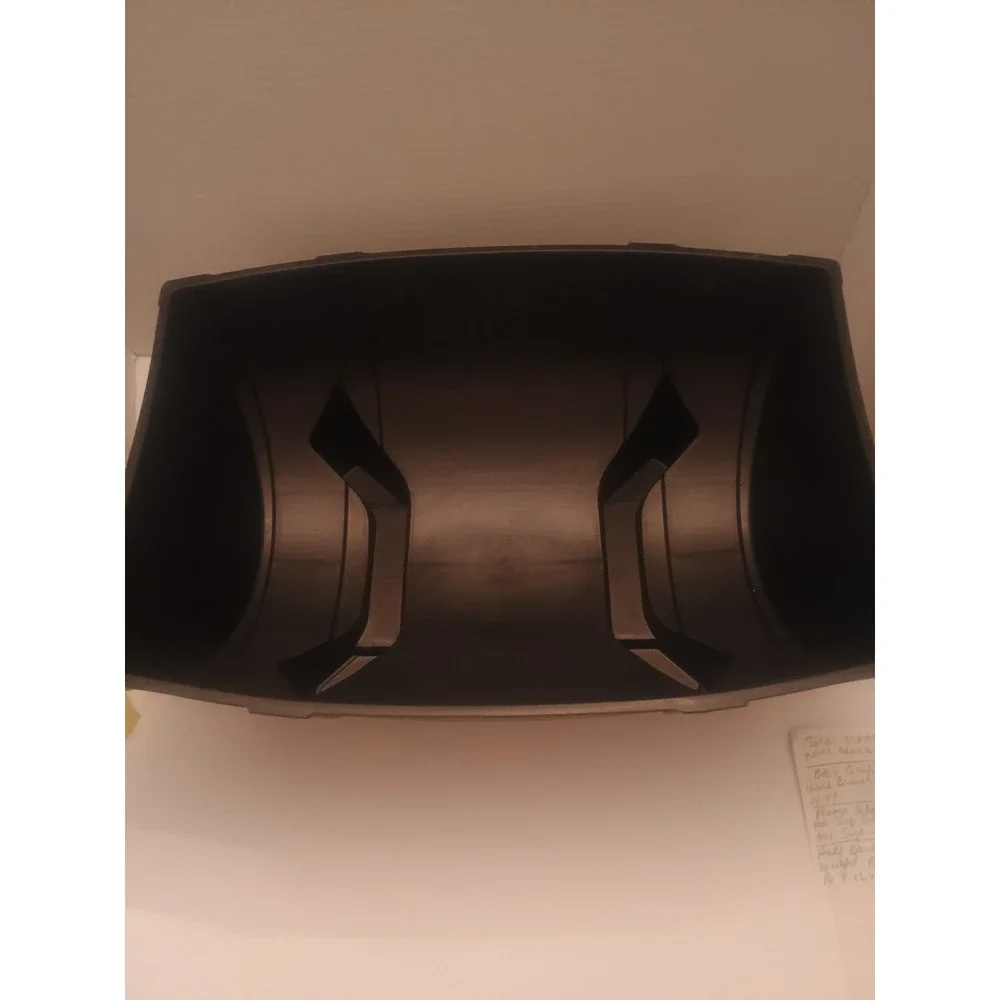 Half Barrel Planter Lightweight Plastic Dark Oak 16 X 12 X 6.5